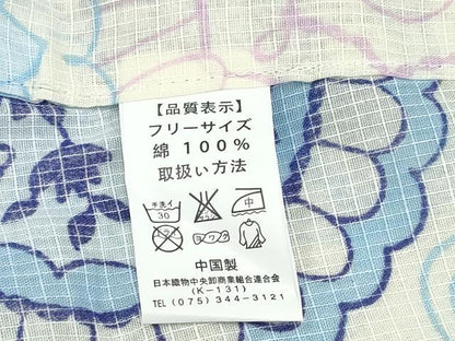 平和屋着物∴夏物　浴衣　綿紅梅　花丸文　綿　逸品　未使用　CABJ0050ng