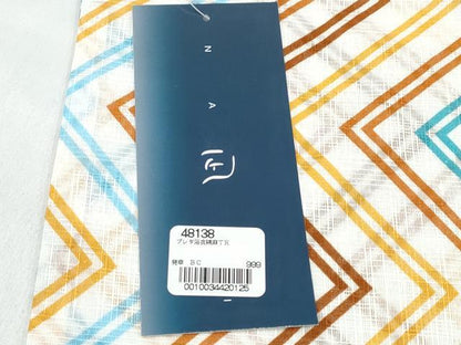 平和屋着物∴夏物　浴衣・小紋兼用　幾何学文様　綿麻　逸品　未使用　CABJ0054ng