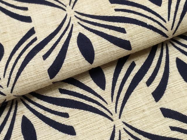 平和屋着物∴夏物　浴衣　注染　手縫い　幾何学文様　日本製　綿　逸品　CABJ0065ng