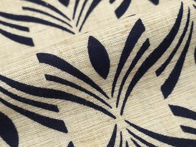 平和屋着物∴夏物　浴衣　注染　手縫い　幾何学文様　日本製　綿　逸品　CABJ0065ng