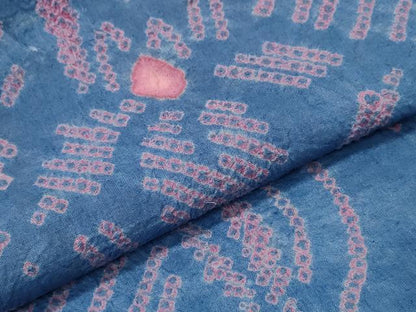 平和屋着物∴夏物　浴衣　有松鳴海絞り　杜若　綿　逸品　CABJ0071ng