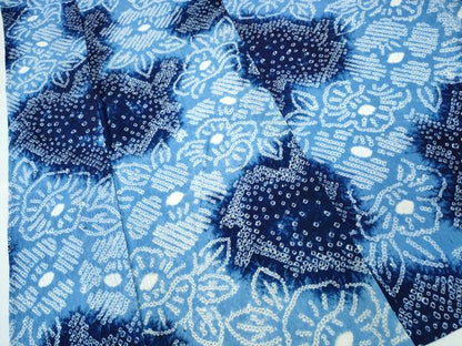 平和屋着物∴夏物　浴衣　有松鳴海絞り　霞舞花文　綿　逸品　CABJ0076ng