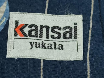 平和屋着物∴世界的ファッションデザイナー　山本寛斎　kansaiブランド　夏物　浴衣・小紋兼用　鞠　日本製　CABJ0088ng