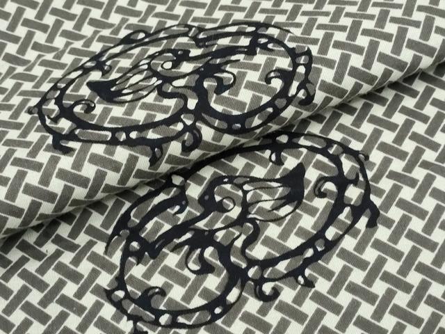 平和屋着物∴夏物　男性　浴衣　tsumori chisato　網目吉祥文　綿　逸品　CABJ0090ng