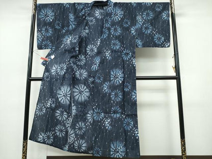 平和屋着物∴夏物　男性　浴衣　雪華文　綿　逸品　CABJ0092ng
