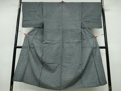平和屋着物∴夏物　阿波しじら織　男性　浴衣　縞　綿　逸品　CABJ0094ng