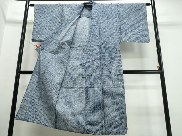 平和屋着物∴夏物　男性　浴衣　有松鳴海絞り　三浦絞り　綿　逸品　CABJ0106ng