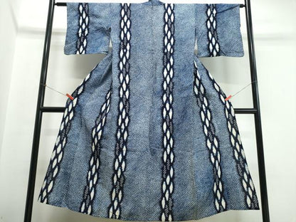 平和屋着物∴夏物　浴衣　有松鳴海絞り　吉祥間道　綿　逸品　CABJ0110ng