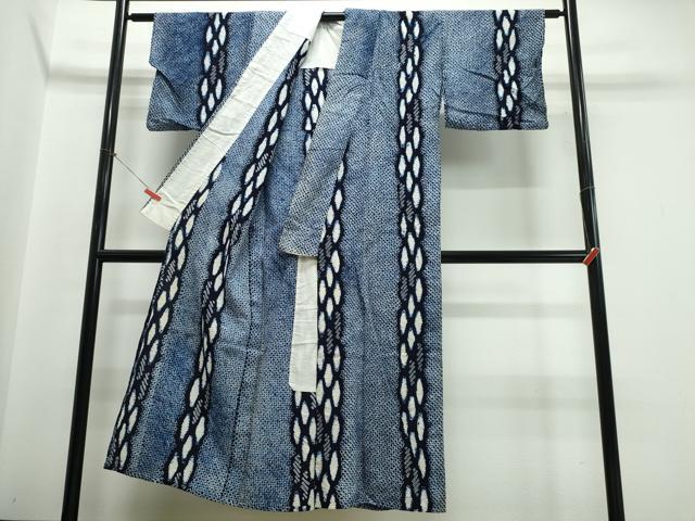 平和屋着物∴夏物　浴衣　有松鳴海絞り　吉祥間道　綿　逸品　CABJ0110ng