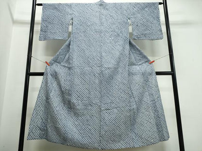 平和屋着物∴夏物　浴衣　有松鳴海絞り　蜘蛛絞り　綿　逸品　CABJ0119ng