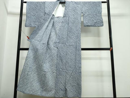 平和屋着物∴夏物　浴衣　有松鳴海絞り　蜘蛛絞り　綿　逸品　CABJ0119ng