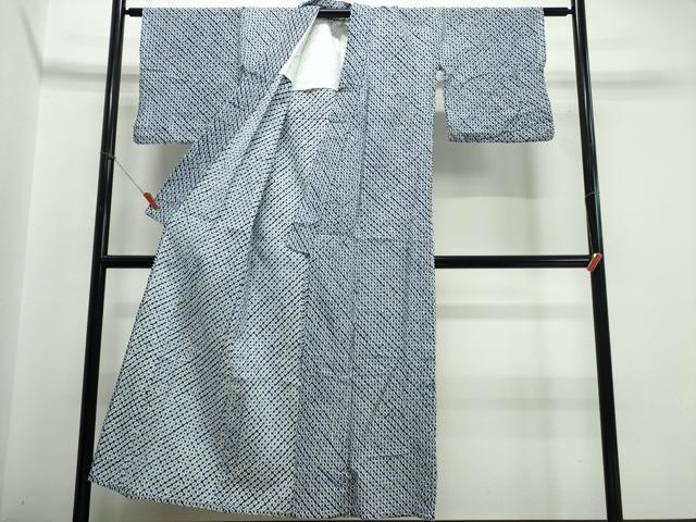 平和屋着物∴夏物　浴衣　有松鳴海絞り　蜘蛛絞り　綿　逸品　CABJ0119ng