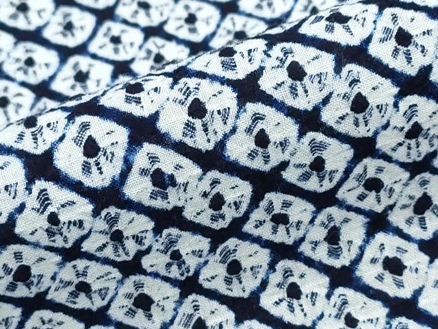 平和屋着物∴夏物　浴衣　有松鳴海絞り　蜘蛛絞り　綿　逸品　CABJ0119ng