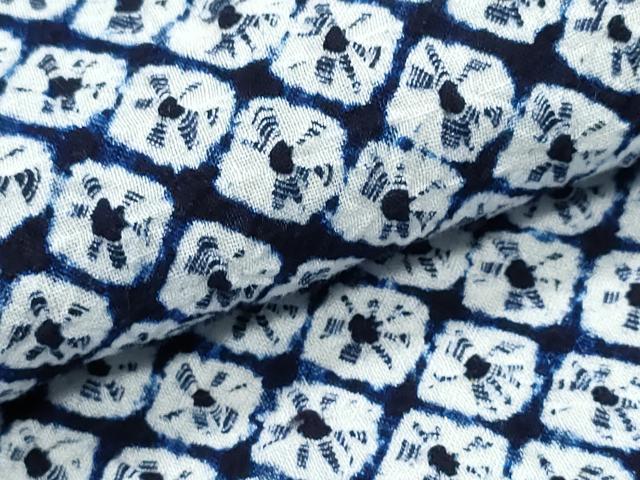 平和屋着物∴夏物　浴衣　有松鳴海絞り　蜘蛛絞り　綿　逸品　CABJ0119ng
