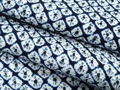 平和屋着物∴夏物　浴衣　有松鳴海絞り　蜘蛛絞り　綿　逸品　CABJ0119ng