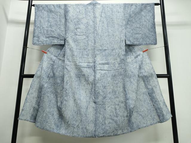 平和屋着物∴夏物　男性　浴衣　有松鳴海絞り　三浦絞り　綿　逸品　CABJ0137ng