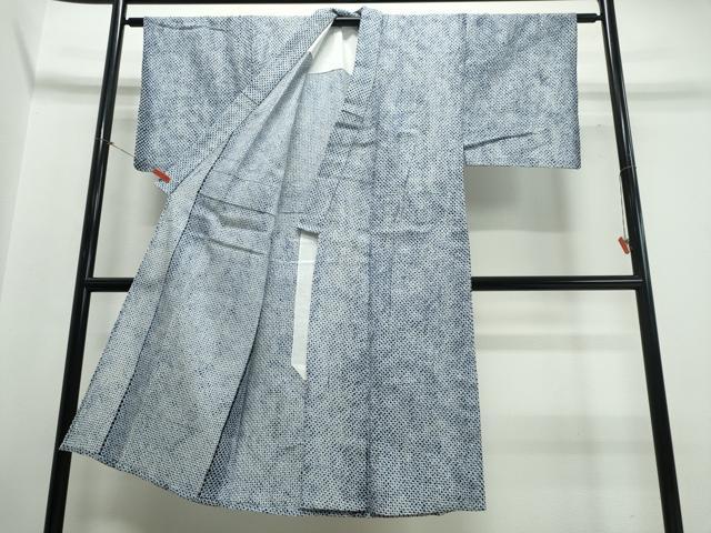 平和屋着物∴夏物　男性　浴衣　有松鳴海絞り　三浦絞り　綿　逸品　CABJ0137ng