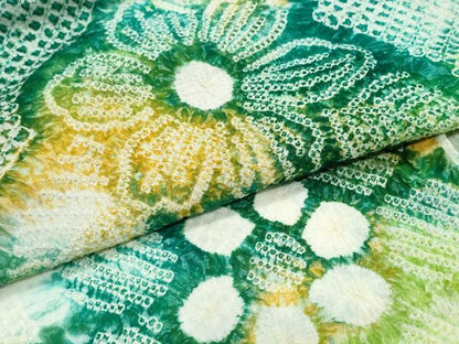 平和屋着物∴夏物　浴衣　有松鳴海絞り　舞花文　綿　逸品　CABJ0158ng