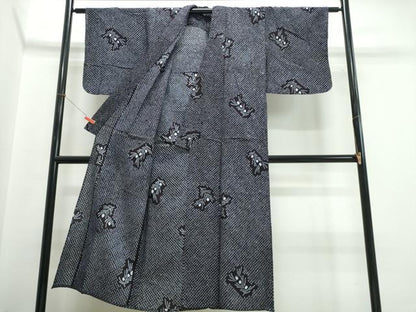 平和屋着物∴夏物　浴衣　有松鳴海絞り　こぼれ松葉　綿　逸品　CABJ0169ng