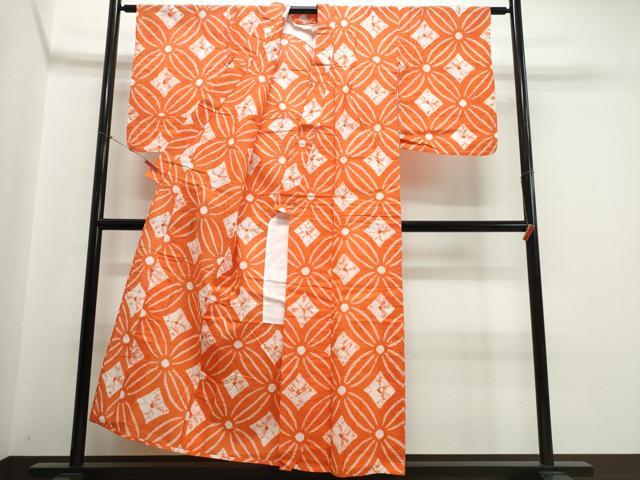 平和屋着物∴夏物　浴衣　有松鳴海絞り　七宝文　綿　逸品　CABJ0174ng