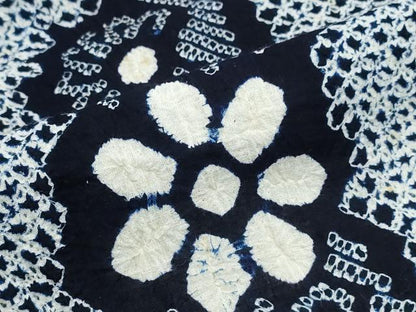 平和屋着物∴夏物　浴衣　有松鳴海絞り　菊唐草間道　綿　逸品　CABJ0176ng
