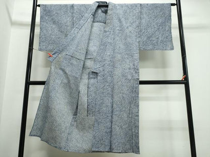 平和屋着物∴夏物　男性　浴衣　有松鳴海絞り　三浦絞り　綿　逸品　CABJ0178ng