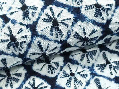 平和屋着物∴夏物　浴衣　有松鳴海絞り　蜘蛛絞り　綿　逸品　CABJ0180ng