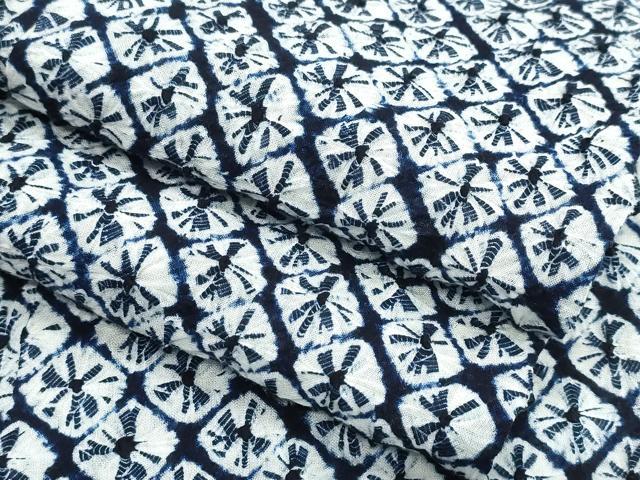 平和屋着物∴夏物　浴衣　有松鳴海絞り　蜘蛛絞り　綿　逸品　CABJ0180ng