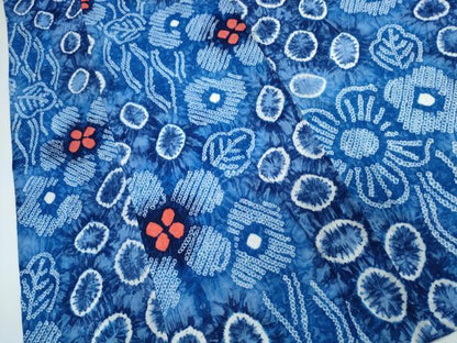 平和屋着物∴夏物　浴衣　有松鳴海絞り　草花文　綿　逸品　CABJ0191ng