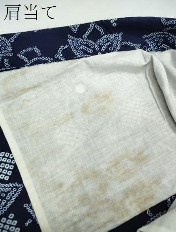 平和屋着物∴夏物　浴衣　有松鳴海絞り　舞花文　綿　逸品　未使用　CABJ0194ng