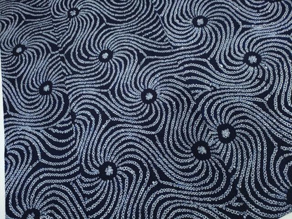 平和屋着物∴夏物　浴衣　有松鳴海絞り　渦巻文様　綿　逸品　CABJ0195ng