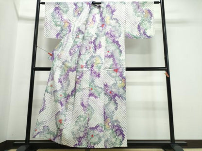 平和屋着物∴夏物　浴衣　有松鳴海絞り　舞花文　綿　逸品　未使用　CABJ0213ng
