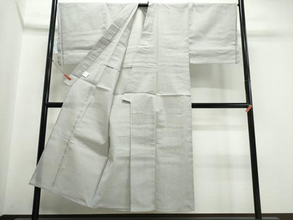 平和屋着物∴夏物　男性　浴衣　めんあさしじら　霞色　綿麻　逸品　新品　CABJ0218ng
