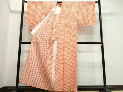 平和屋着物∴夏物　浴衣　有松鳴海絞り　蜘蛛絞り　綿　逸品　CABJ0231ng