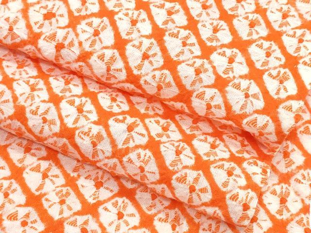 平和屋着物∴夏物　浴衣　有松鳴海絞り　蜘蛛絞り　綿　逸品　CABJ0231ng