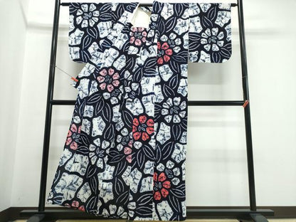平和屋着物∴夏物　浴衣　有松鳴海絞り　綿　逸品　未使用　CABJ0245ng