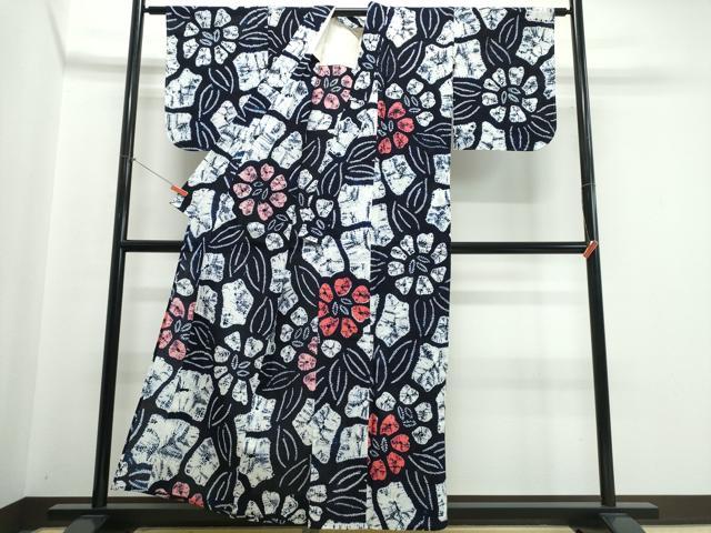 平和屋着物∴夏物　浴衣　有松鳴海絞り　綿　逸品　未使用　CABJ0245ng