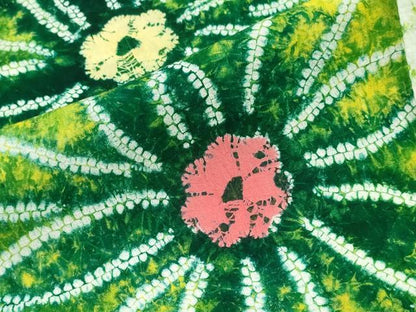 平和屋着物∴夏物　浴衣　有松鳴海絞り　舞花文　綿　逸品　CABJ0252ng