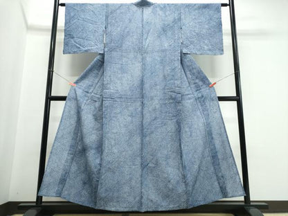 平和屋着物∴夏物　浴衣　有松鳴海絞り　三浦絞り　綿　逸品　CABJ0255ng