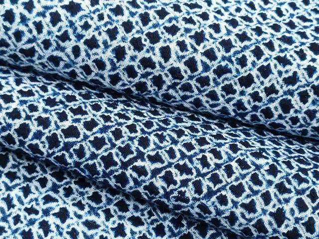 平和屋着物∴夏物　浴衣　有松鳴海絞り　三浦絞り　綿　逸品　CABJ0255ng