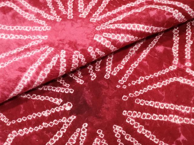 平和屋着物∴夏物　浴衣　有松鳴海絞り　麻の葉文様　綿　逸品　CABJ0261ng