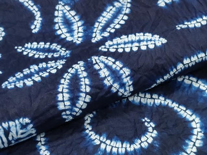 平和屋着物∴夏物　浴衣　有松鳴海絞り　花唐草文　綿　逸品　CABJ0269ng