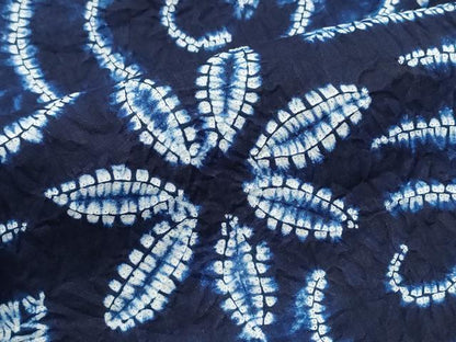 平和屋着物∴夏物　浴衣　有松鳴海絞り　花唐草文　綿　逸品　CABJ0269ng