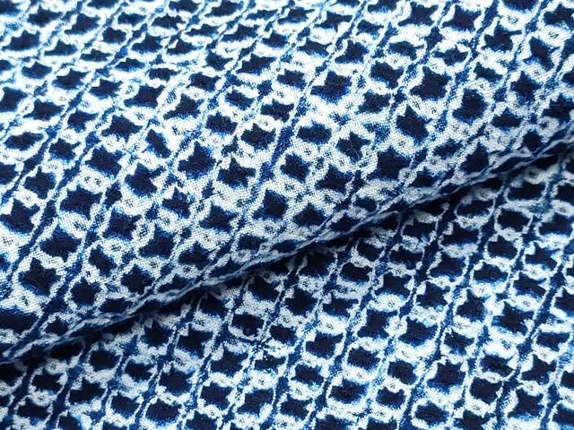 平和屋着物∴夏物　浴衣　有松鳴海絞り　三浦絞り　綿　逸品　CABJ0270ng