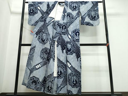 平和屋着物∴夏物　浴衣　有松鳴海絞り　正倉院孔雀文　逸品　CABJ0274ng