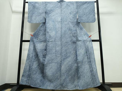 平和屋着物∴夏物　浴衣　有松鳴海絞り　三浦絞り　綿　逸品　CABJ0279ng