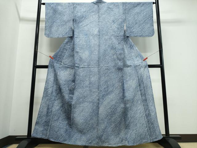 平和屋着物∴夏物　浴衣　有松鳴海絞り　三浦絞り　綿　逸品　CABJ0279ng