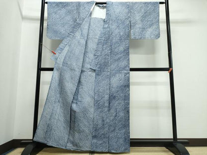 平和屋着物∴夏物　浴衣　有松鳴海絞り　三浦絞り　綿　逸品　CABJ0279ng