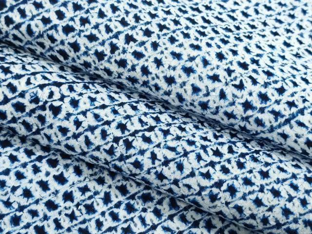 平和屋着物∴夏物　浴衣　有松鳴海絞り　三浦絞り　綿　逸品　CABJ0279ng