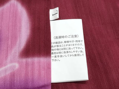 平和屋着物∴夏物　浴衣　注染　舞蝶桜　綿　逸品　未使用　CABJ0295ng
